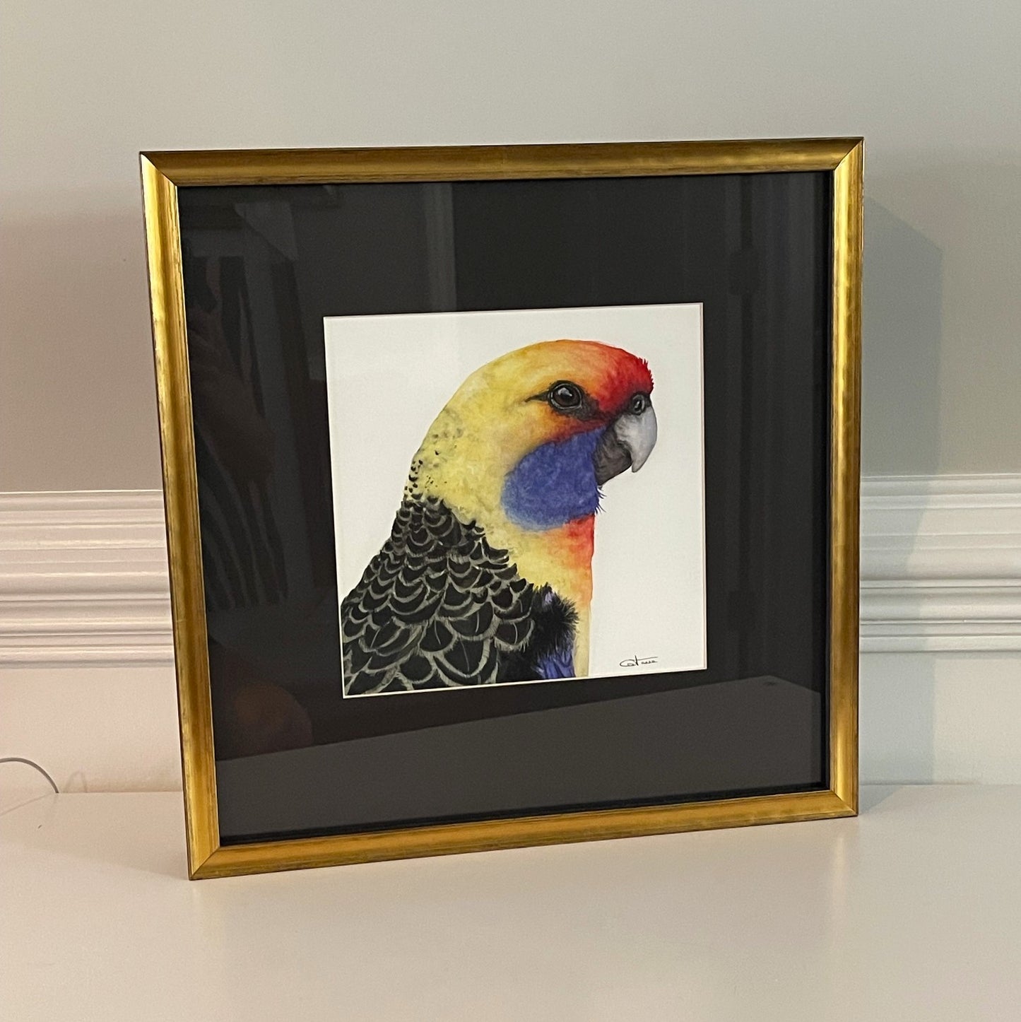 RAFAEL | Parrot Portrait | Exotic Bird Original Watercolor Painting