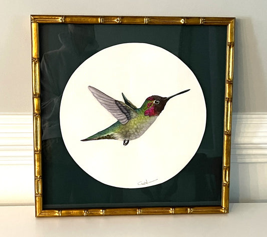 TINY DANCER | Hummingbird Art | Original Watercolor Painting