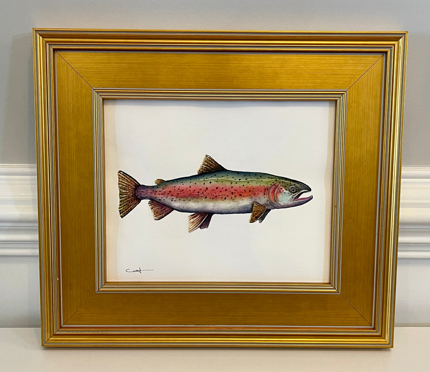 RAINBOW TROUT I | Fish Art | Original Watercolor Painting