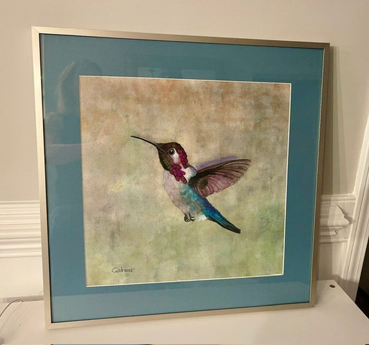 CROWNED JEWEL | Hummingbird Art | Original Watercolor Painting