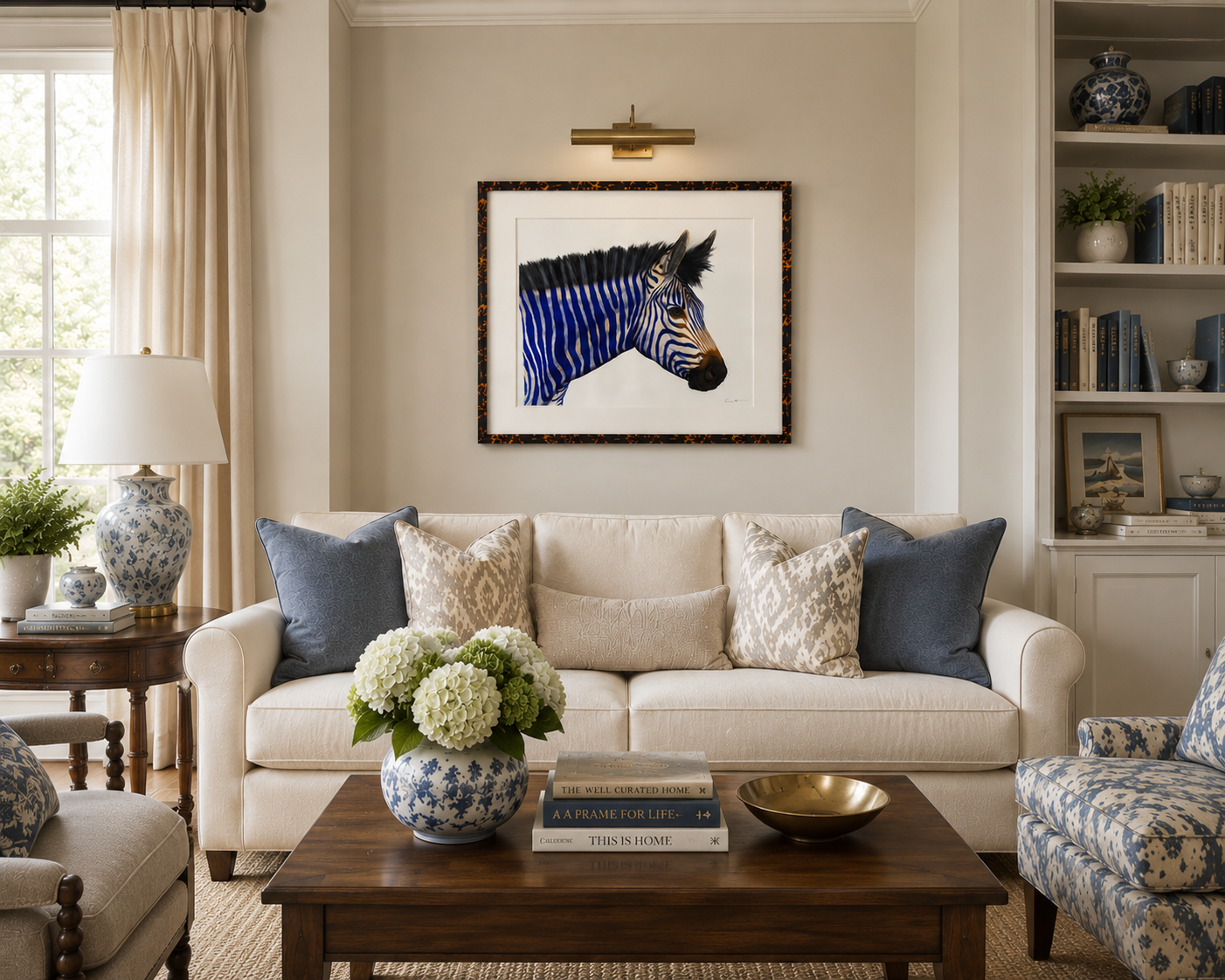 CELESTE | Zebra Art | Original Watercolor Painting