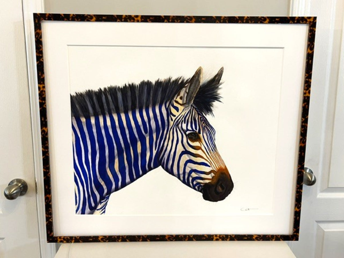 CELESTE | Zebra Art | Original Watercolor Painting