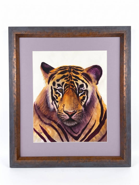 NOBLE | Tiger Art | Original Watercolor Painting