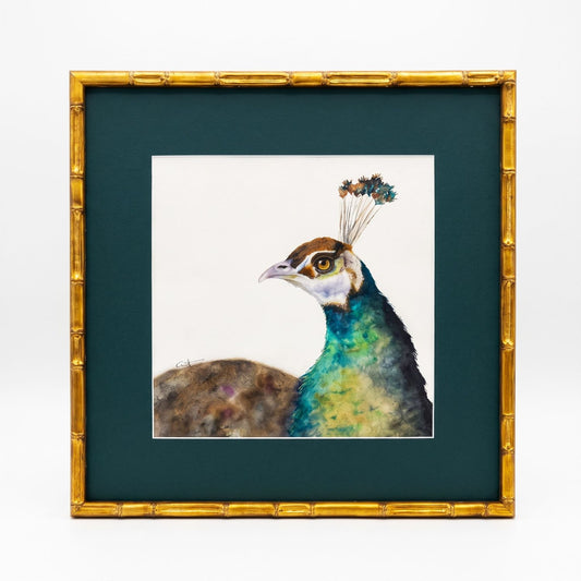 PRISCILLA | Peacock Art | Original Watercolor Painting