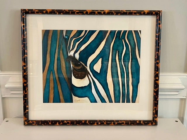 EYE OF THE SAVANNAH | Zebra Art | Original Watercolor Painting