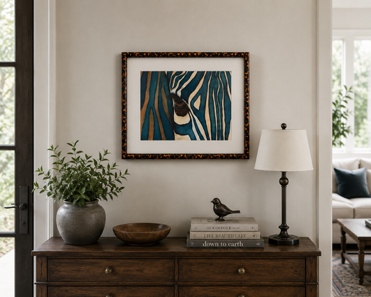 EYE OF THE SAVANNAH | Zebra Art | Original Watercolor Painting