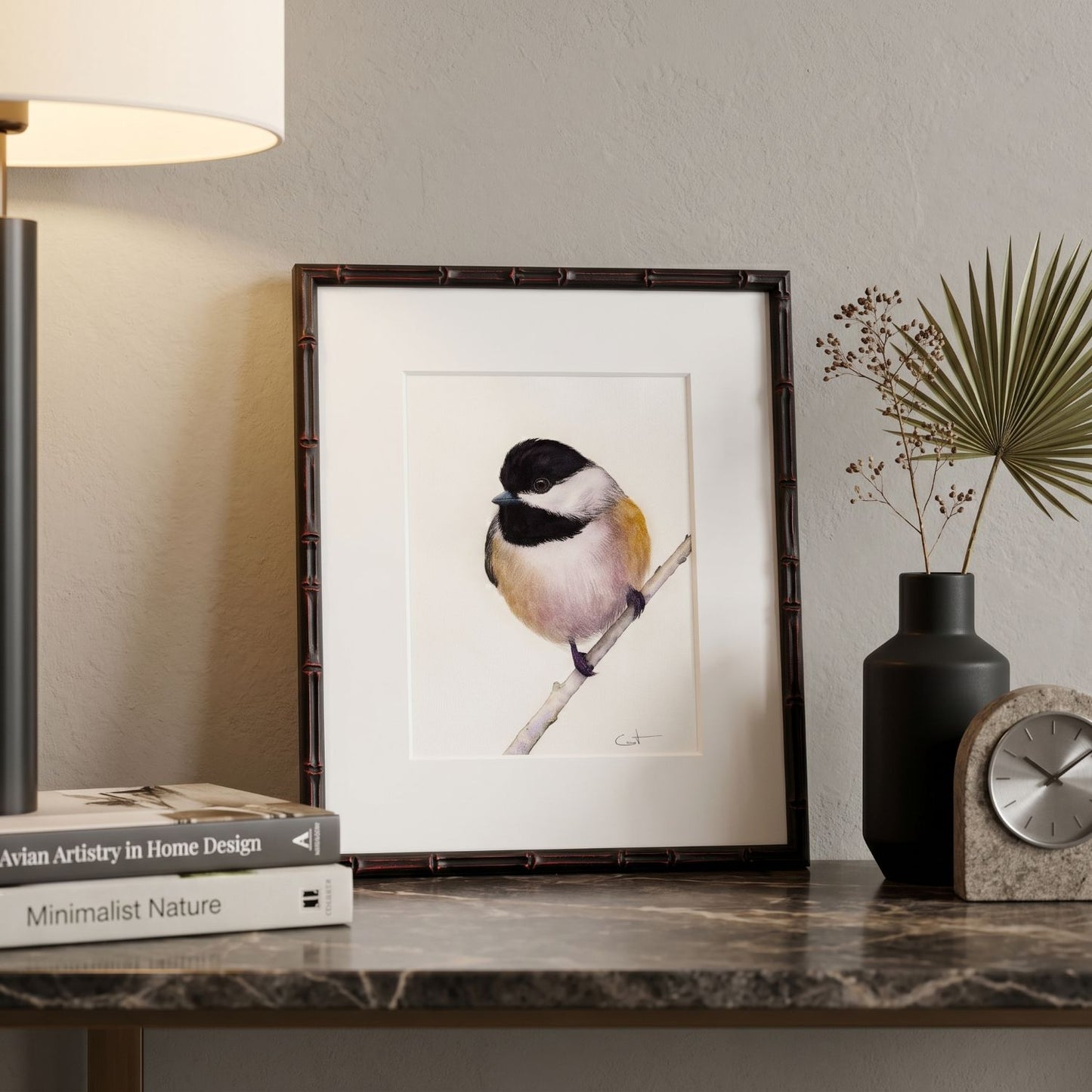 VIV | Chickadee Art | Original Watercolor Painting