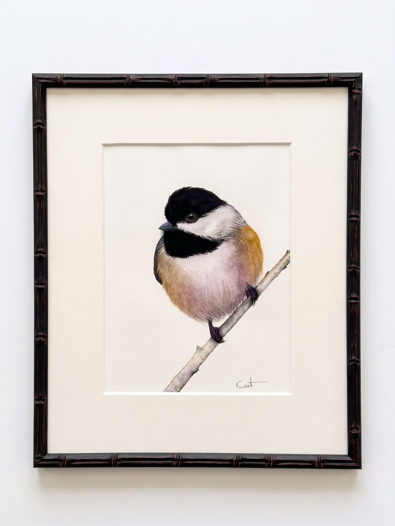 VIV | Chickadee Art | Original Watercolor Painting