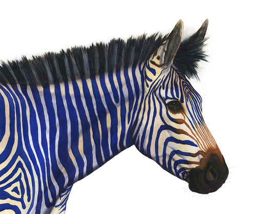 CELESTE | Zebra Art | Original Watercolor Painting