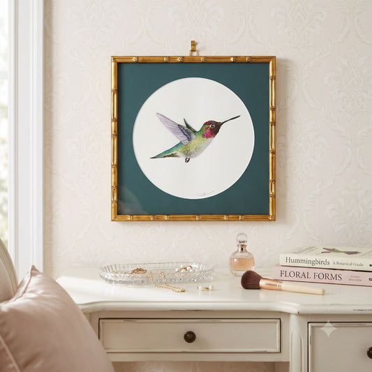 TINY DANCER | Hummingbird Art | Original Watercolor Painting